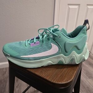 Nike Mens Teal Giannis Immobility Used Shoes